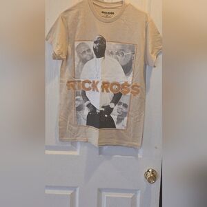 Tan Rick Ross Graphic T-Shirt Sz Sm